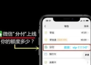 一招突破限制，微信分付强制破解提升额度，安全且高效。
