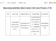 长安保险湖州中心支公司被罚30万元：利用开展保险业务为其他机构或者个人牟取不正当利益等