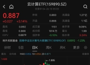 CPO概念反弹持续，神州信息封涨停，中际旭创涨逾9%，云计算ETF(159890)受提振盘初大涨3.14%