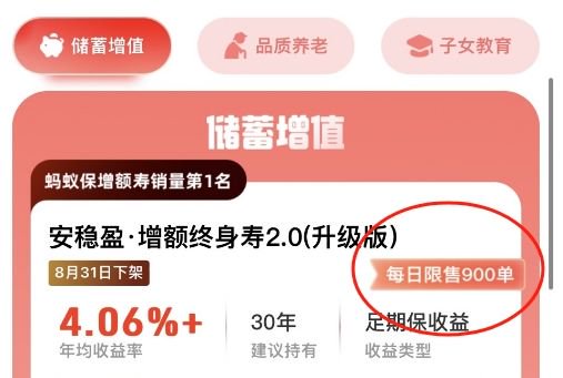 每日限量900单！停售大限前夕有3%增额寿产品被卖到限售 “女性客户”蜂拥而入 第1张